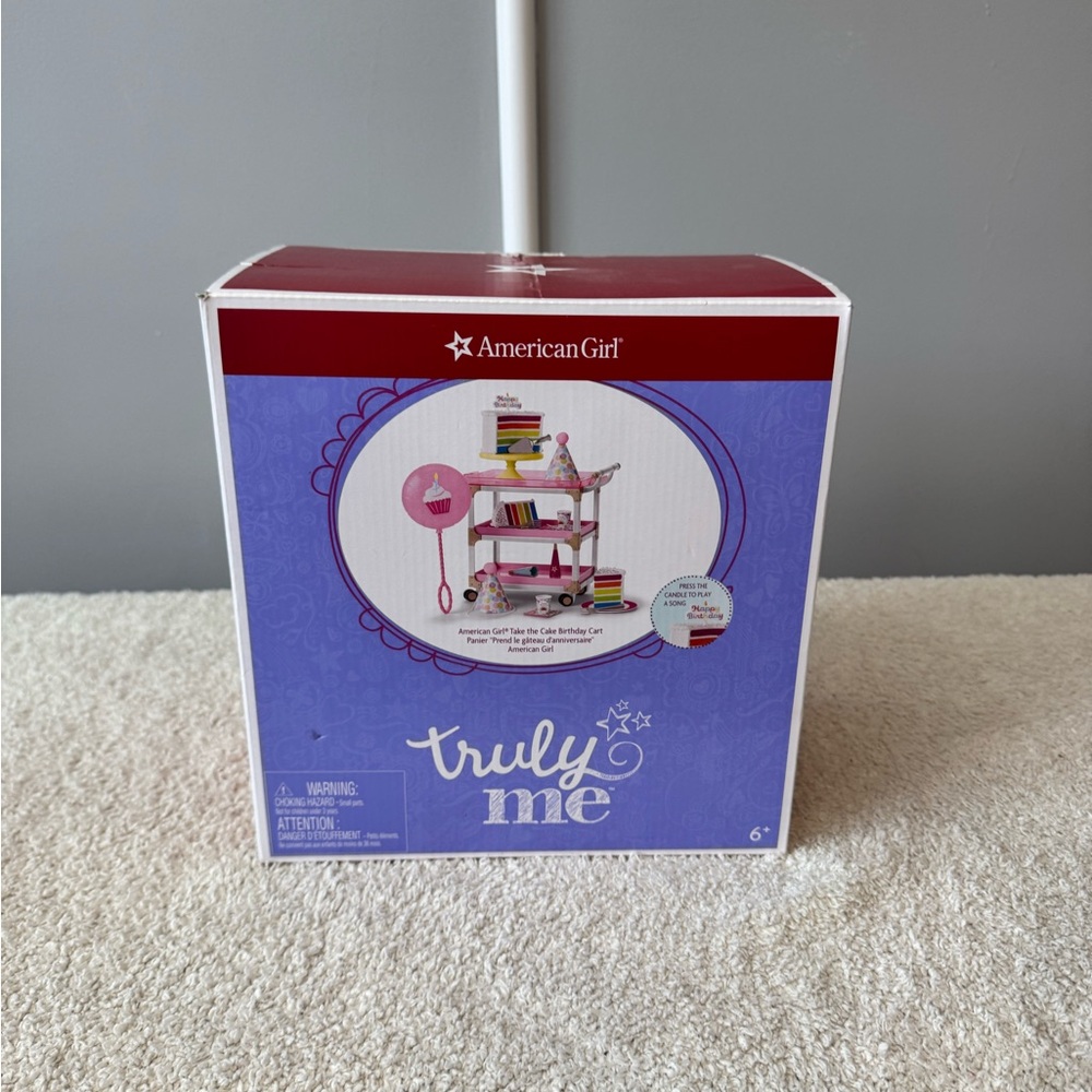 American girl birthday party set with birthday outfit